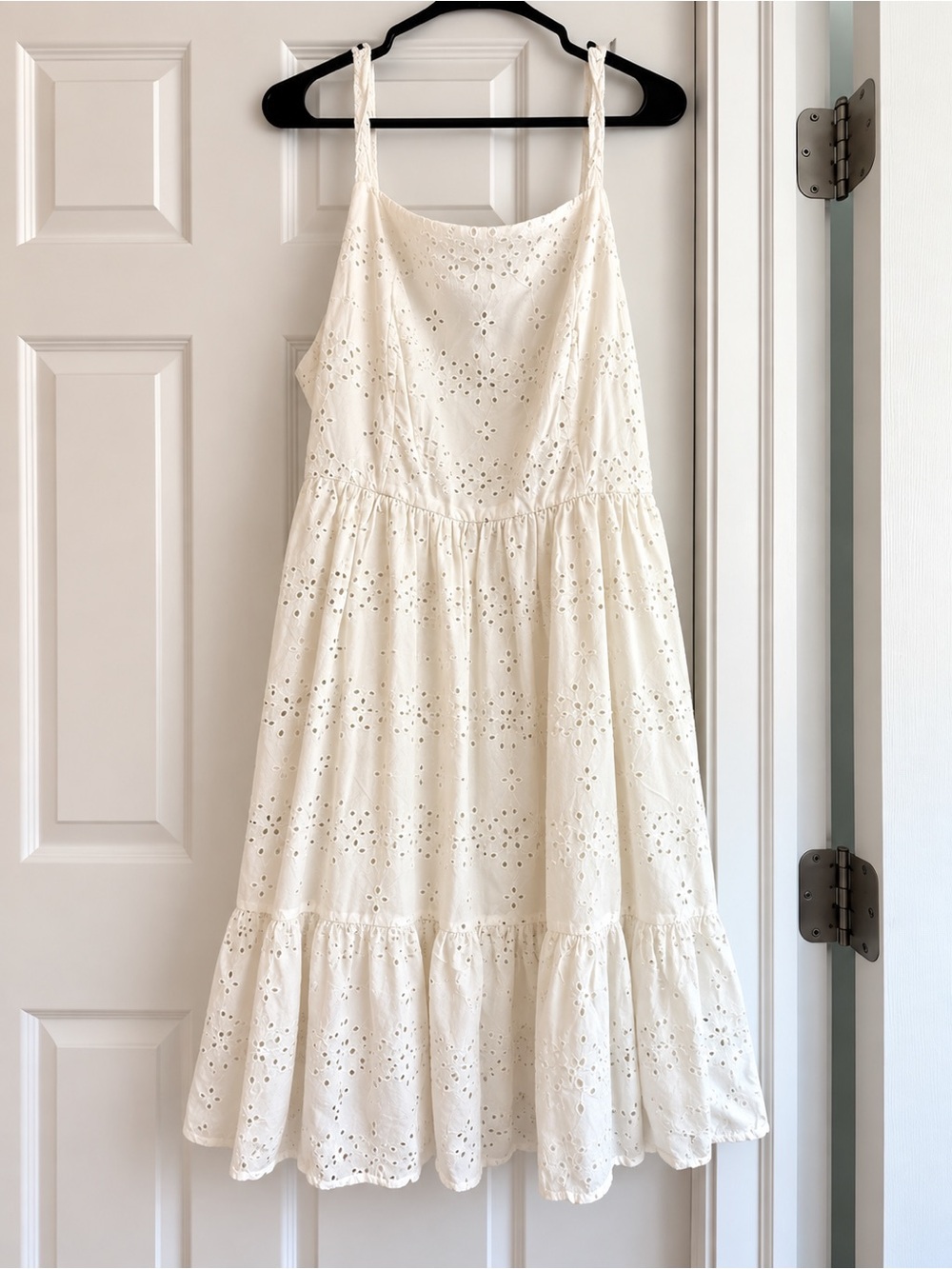White Eyelet Tiered Sundress